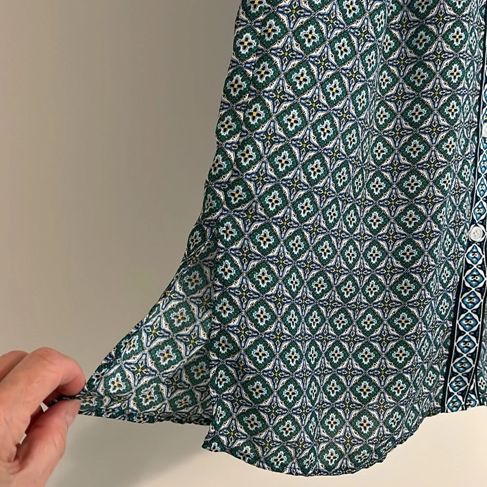 Max Studio Button Front Blouse - Picture 6 of 9